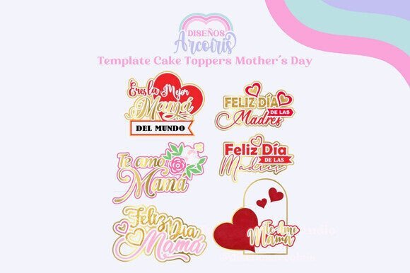 Adorno Para Tarta Dia De La Madre Creativo Digital